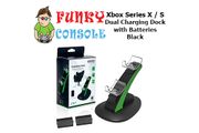 Xbox Series X / S Twin Charging Dock Charge Station Rechargeable Battery Packs Black