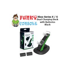 Xbox Series X / S Twin Charging Dock Charge Station Rechargeable Battery Packs Black