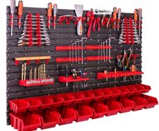 115 x 78 cm  23 Pieces Stacking Wall Shelf Storage system for Expandable Workshop Shelving