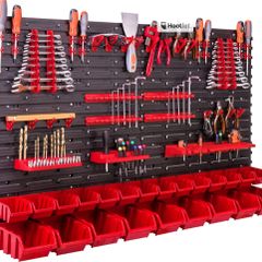 115 x 78 cm  23 Pieces Stacking Wall Shelf Storage system for Expandable Workshop Shelving