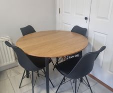 Round table and chairs