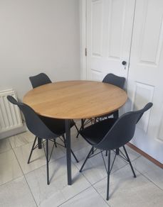 Round table and chairs
