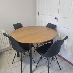 Round table and chairs