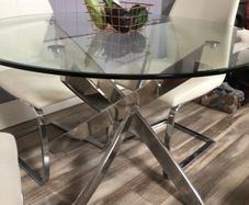 Glass Dining Table and Chair Set