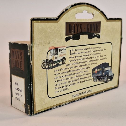 LLedo Diecast Model of Days Gone 16036 1934 Dennis Parcels Van BOVRIL
