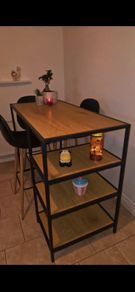 kitchen stools and table