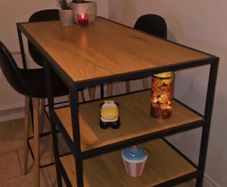 kitchen stools and table
