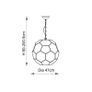 Hexagonal glass pendant Image 4