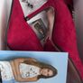 Una Healy Red Suede High Heel Court Shoes UK 6 EU 39 New With Box Image 2
