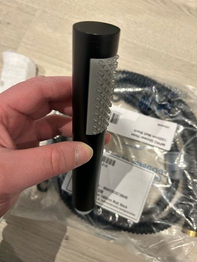 Black Shower Hose and Handset