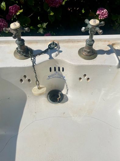 Original Antique Victorian Shanks Toilet Sink Basin