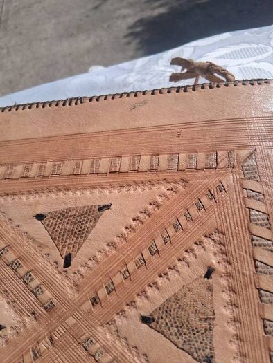 Hand Tooled Leather Presentation Folder