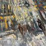 Mid Century Impasto oil on canvas painting Image 5