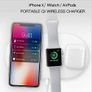Airpower Wireless Charger Pad,3 in 1 Qi Wireless Charger Holder for IWatch iPhone Airpods,Wireless Charger for IphoneX 8/8Plus/ Samsung S9/S8/Plus (3 in 1 Wireless Charger) Image 6