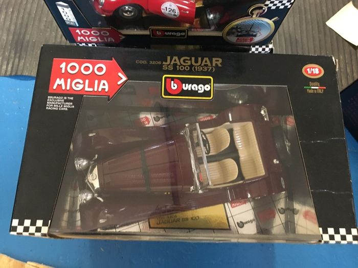 Jaguar SS100 Mille Miglia 1/18 Burago