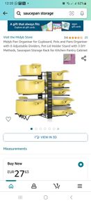 saucepan, pot organiser