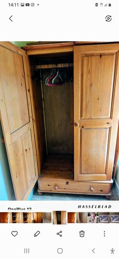 Solid Pine Wardrobe