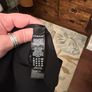 Spanx black fired leggings in small, sheer strip on side Image 3