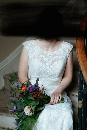 Full lace wedding dress worn once (2024)