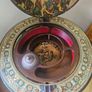 Vintage Globe Bar Cabinet with Wheels Image 5