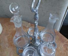 Vintage 5 piece condiment set