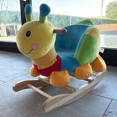 Plush Rocking caterpillar toys x 2