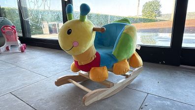 Plush Rocking caterpillar toys x 2