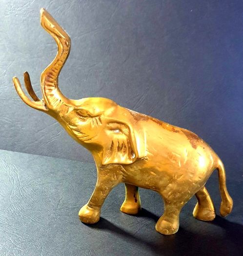 Vintage Brass Elephant
