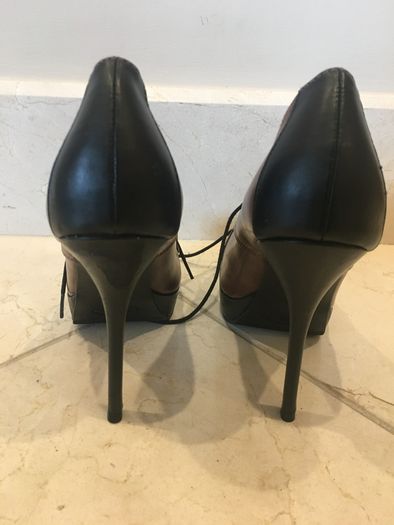 Black Brown Leather Effect New Look Heels size 6 (Brand New)