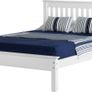 Monaco 4'6" Bed Low Foot End in White And Antique Pine Image 2