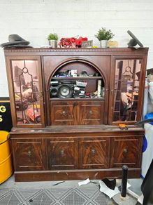 Large Vintage Display Cabinet
