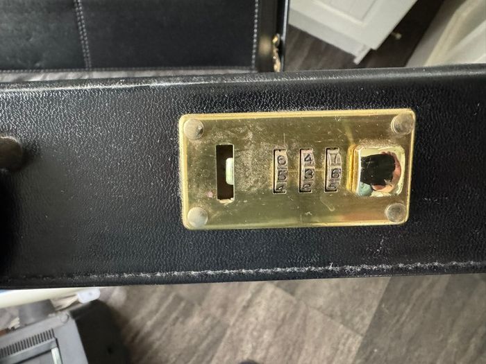 Black Hard Shell Briefcase - Dual Combination Locks & Expandable Storage