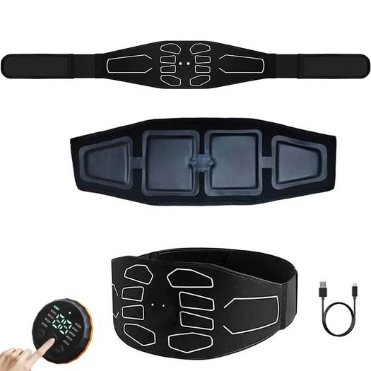 ABS AB Massager Waist Belt Fitness Equipment Muscle Trainer Toner Abdominal Muscle Training