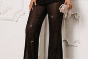 BNWT Black Mesh Trousers - great for a party