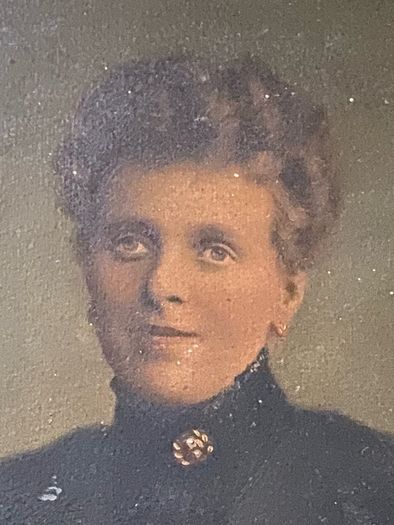 A Very Old Oilagraph Of A Lady In A Nice Frame