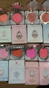 Flower knows blushers, liquid shadow, dual ended highlighter stick, colour correcting primer