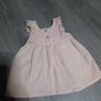peach quilted baby dress Image 3