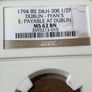 Ireland 1794 Halfpenny. NGC Graded MS62 BN Image 2