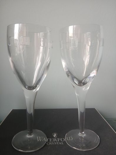 John Rocha Geo Waterford Crystal Red Wine Glasses