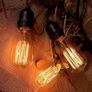Vintage Edison Light Bulb 40W - Dimmable Screw Edison Light Bulb ST64 - E27 Base 220V Incandescent Classic Antique Bulb Style - Warm Whtie 2700K - Amber Glass-6 Packs (FREE POSTAGE) Image 4