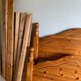 Solid Pine Double Bed Frame Image 4