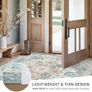 Large Washable Rugs for Living Room 200x290cm, Extra Large Area Rug, Vintage Boho Rugs, Low Pile, Non-Shedding, XXL Carpet, Traditional Oriental Design, Dining Room, Home Office, Bedroom Image 6