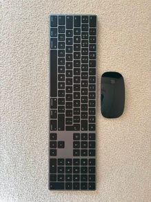 Apple Magic Keyboard with Numeric Keypad & Magic Mouse (Black)