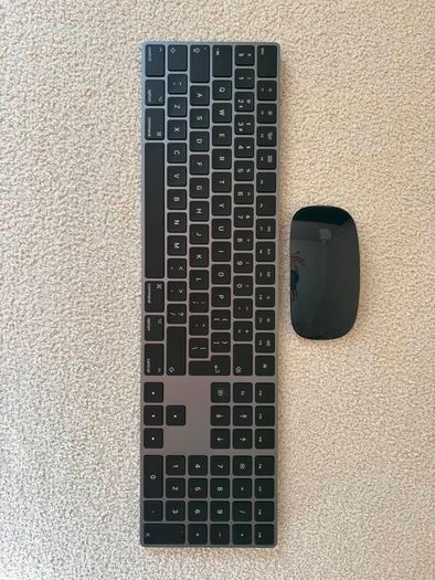 Apple Magic Keyboard with Numeric Keypad & Magic Mouse (Black)