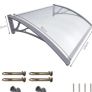 Front Door Canopy Outdoor Awning, Rain Shelter for Back Door, Porch, Window (MULTIPLE SIZES) Image 10