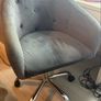 Grey Velvet Chair Image 2