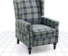 Recliner Chair Armchair Adjustable Single Chair Sofa for Relaxing Accent Chair Pushback for Living Room Bedroom Wing Back Reclining | Grey