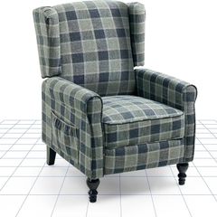 Recliner Chair Armchair Adjustable Single Chair Sofa for Relaxing Accent Chair Pushback for Living Room Bedroom Wing Back Reclining | Grey