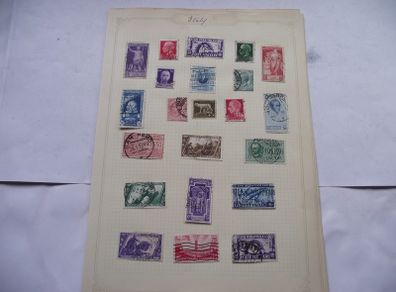 A Collection of Stamps from Italy on loose pages