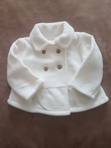 Soft cream baby jacket size 3-6mths